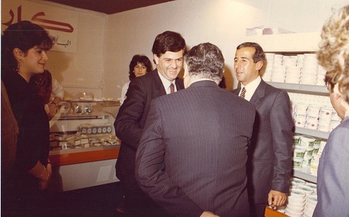 Prime Minister Wazzan Visiting Karoun Cheese Stand